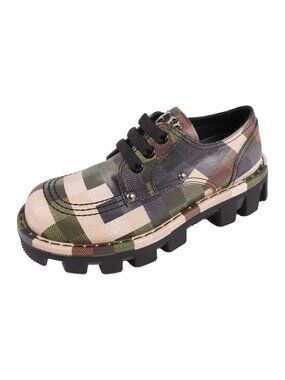 Louis Vuitton Leather Shoes LV Checker Line Derby Damier Logo Canvas 7
